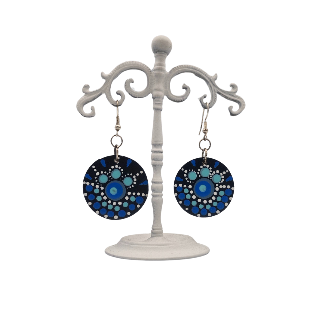 Dot Art Round Earrings