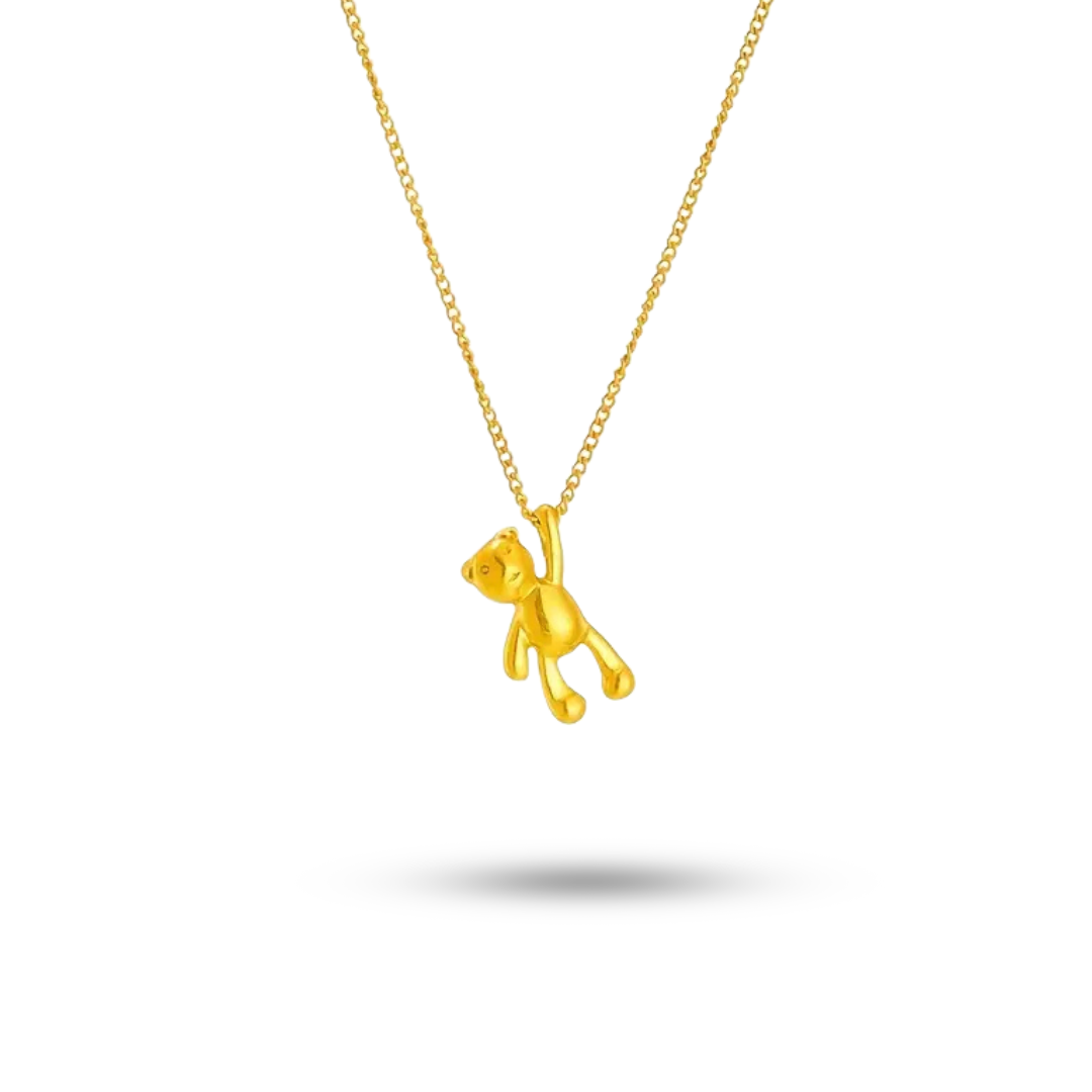 Teddy Bear Pendant Necklace