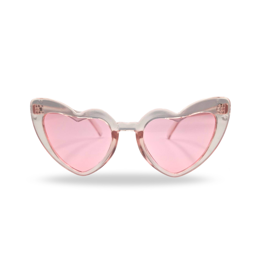 Heart Shaped Sunglasses (Pink)