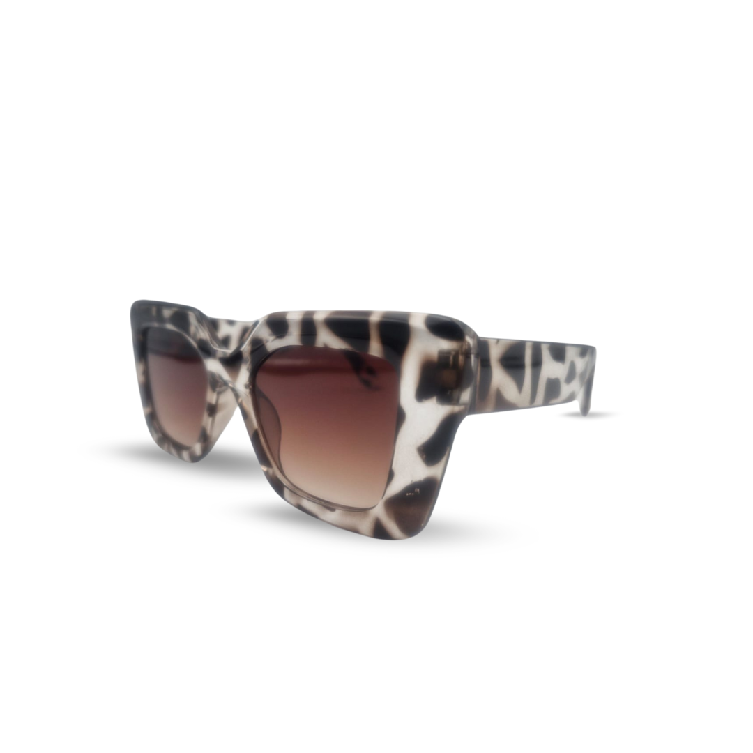 Vintage-Looking Bold Sunglasses (Tortoise Shell)