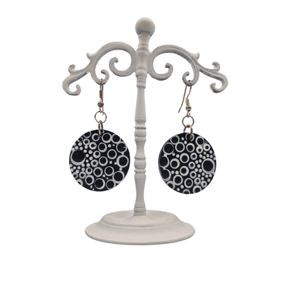 Dot Art Round Earrings