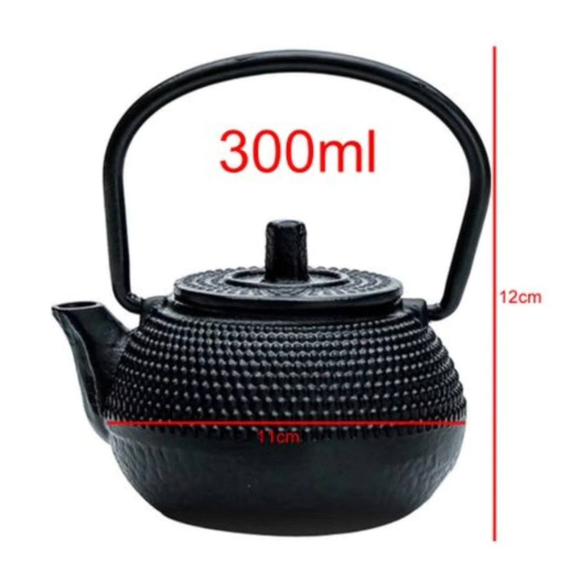 Black Cast Iron Teapot (300ml)