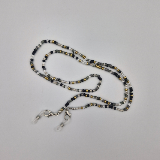 Multicolour African Bead Women's Eyeglasses Chain (Black)