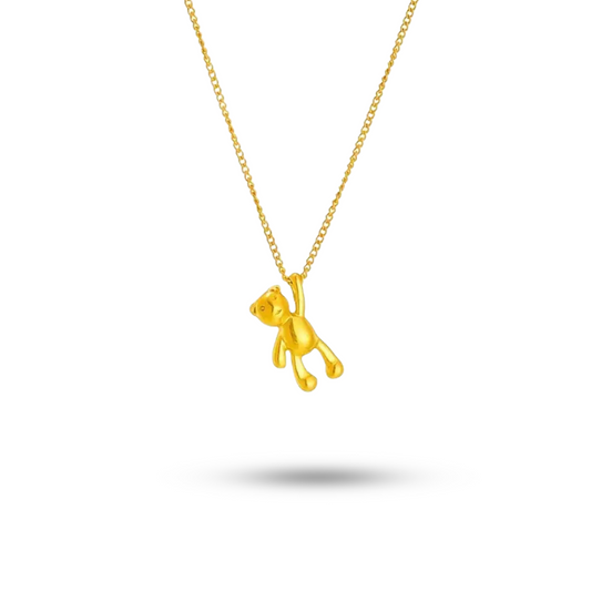 Teddy Bear Pendant Necklace