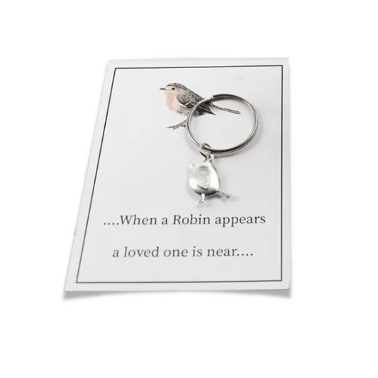 Robin Memorial Keychain