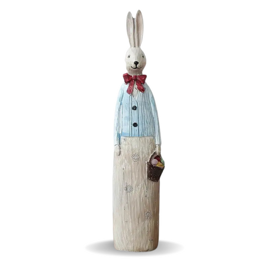 Red Bow Tie Dad Rabbit Ornament (24cm)