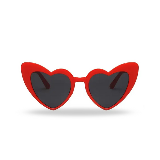 Heart Shaped Sunglasses (Red)
