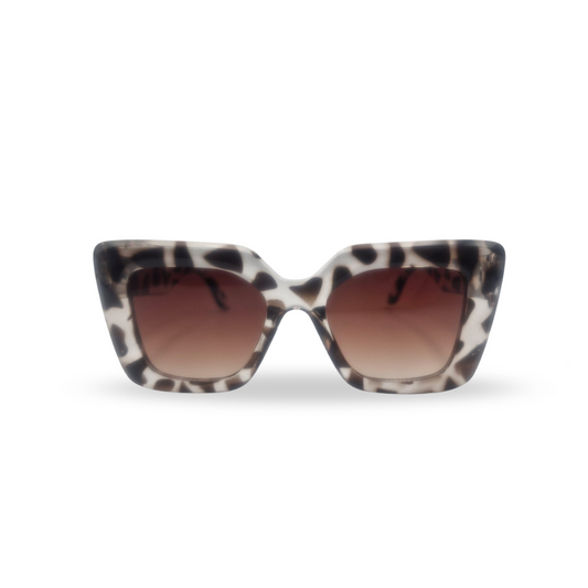 Vintage-Looking Bold Sunglasses (Tortoise Shell)