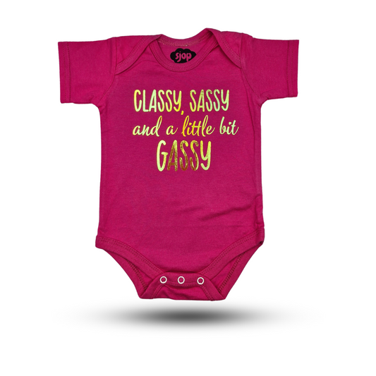 Babygrow in Blush Pink – "Gassy"